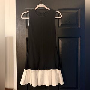 21 SAINTS Black and white dress